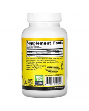 Jarrow Formulas, МСМ, 1000 мг, 100 вегетарианских капсул